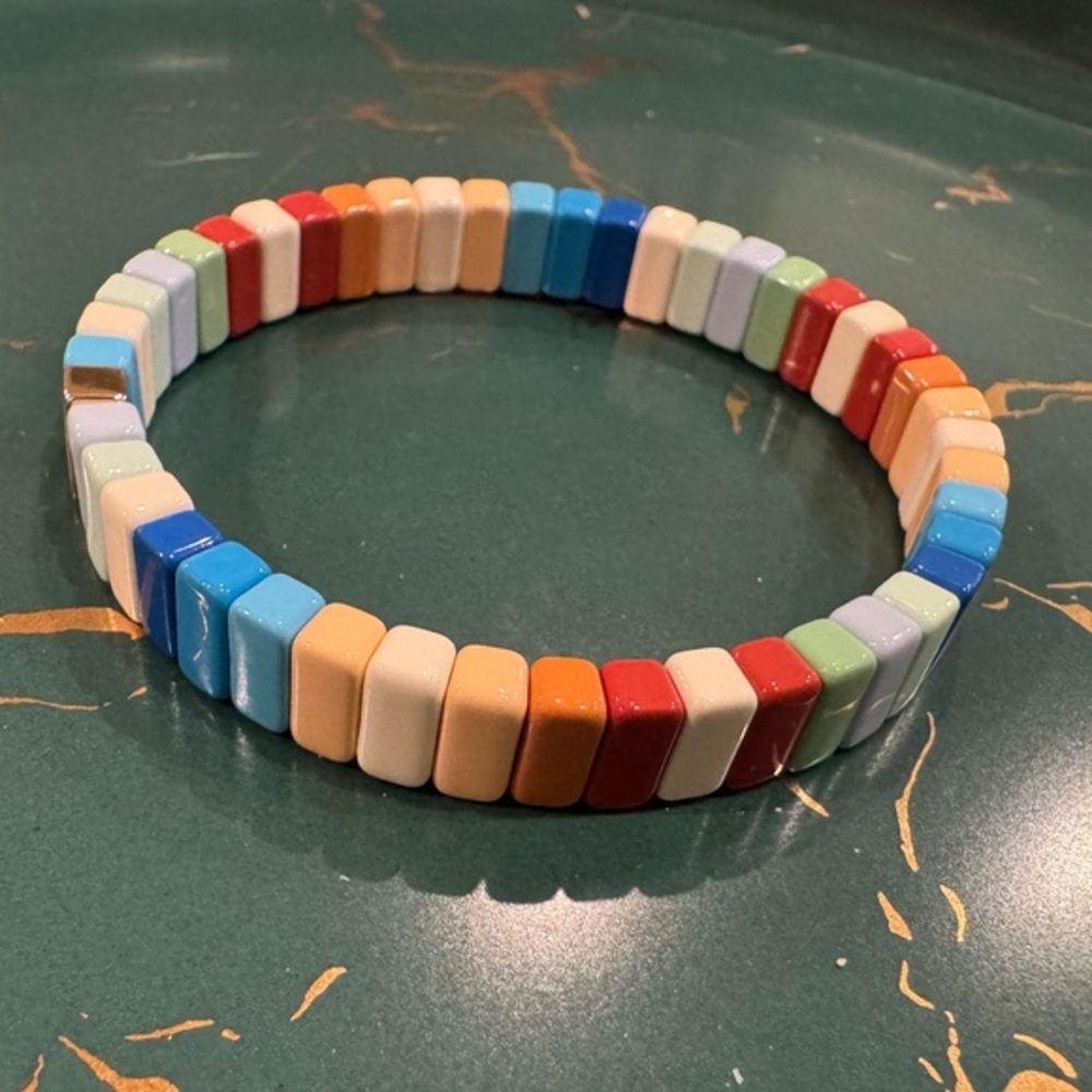 Roxanne Assoulin - Rainbow Brite Bit X Bit Colorful Stretch Bracelet